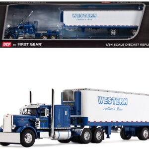 Peterbilt 351 with 63" Flat Top Sleeper and 40' Vintage Trailer with