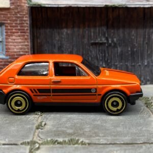 Loose Hot Wheels Volkswagen Golf MK2 – Orange | Classic Euro Hot Hatch Casting History