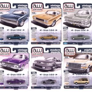 Auto World Premium 2025 Release 2 Set B of 6 pieces 1/64 Cars Diecast Model collector model product image