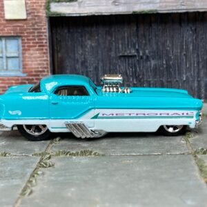 Loose Hot Wheels - Nash Metrorail Drag Car - Blue and White