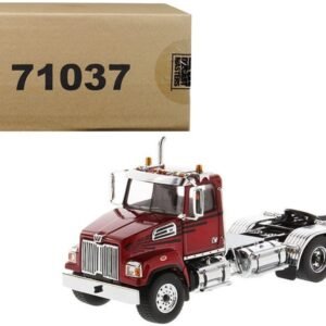 Western Star 4700 SF Tandem Day Cab Tractor Metallic Red 1/50 Diecas