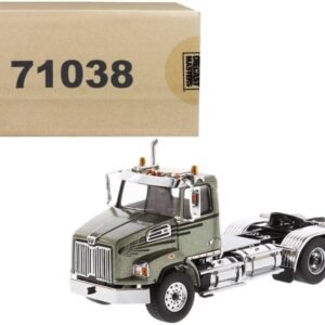 Western Star 4700 SB Tandem Day Cab Tractor Metallic Olive Green 1/5