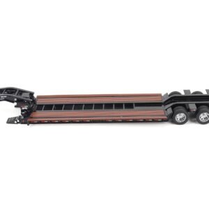Trail King TK120 Hydraulic Detachable Gooseneck Lowboy Trailer Black (Regular Version) "Transport Series" 1/50 Diecast Masters Diecast Model collector model product image