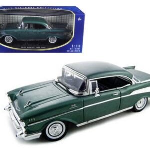1957 Chevrolet Bel Air Hard Top Green 1/18 Diecast Model Car by Moto