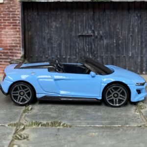 Loose Hot Wheels 2019 Audi R8 Spyder – Light Blue | Modern German Supercar Casting
