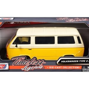 Volkswagen Type 2 (T3) Van Yellow and Beige "Timeless Legends" Serie
