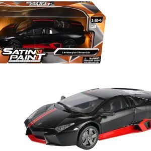 Lamborghini Reventon Matt Black with Red Stripes "Satin Paint" Serie