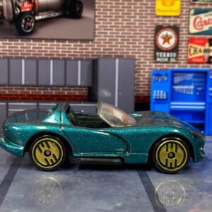 Loose Hot Wheels - 2013 Dodge Viper - Teal (Gold Wheels)