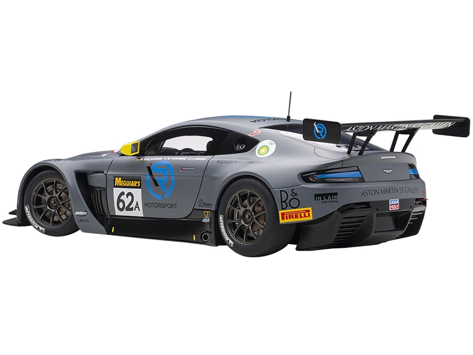 Aston Martin Vantage V12 GT3 #62A J. Dennis - M. Vaxiviere - M. Kirchhoefer Team R-Motorsport Bathurst 12H (2019) 1/18 Model Car Autoart Diecast Model collector model product image