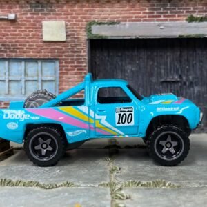 Hot Wheels 1987 Dodge D100 Baja Race Truck - Light Blue