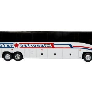 MCI J4500 Coach Bus "International Stage Lines" White "The Bus & Motorcoach Collection" Limited Edition to 504 pieces Worldwide 1/87 (HO) Iconic Replicas Diecast Model collector model product image