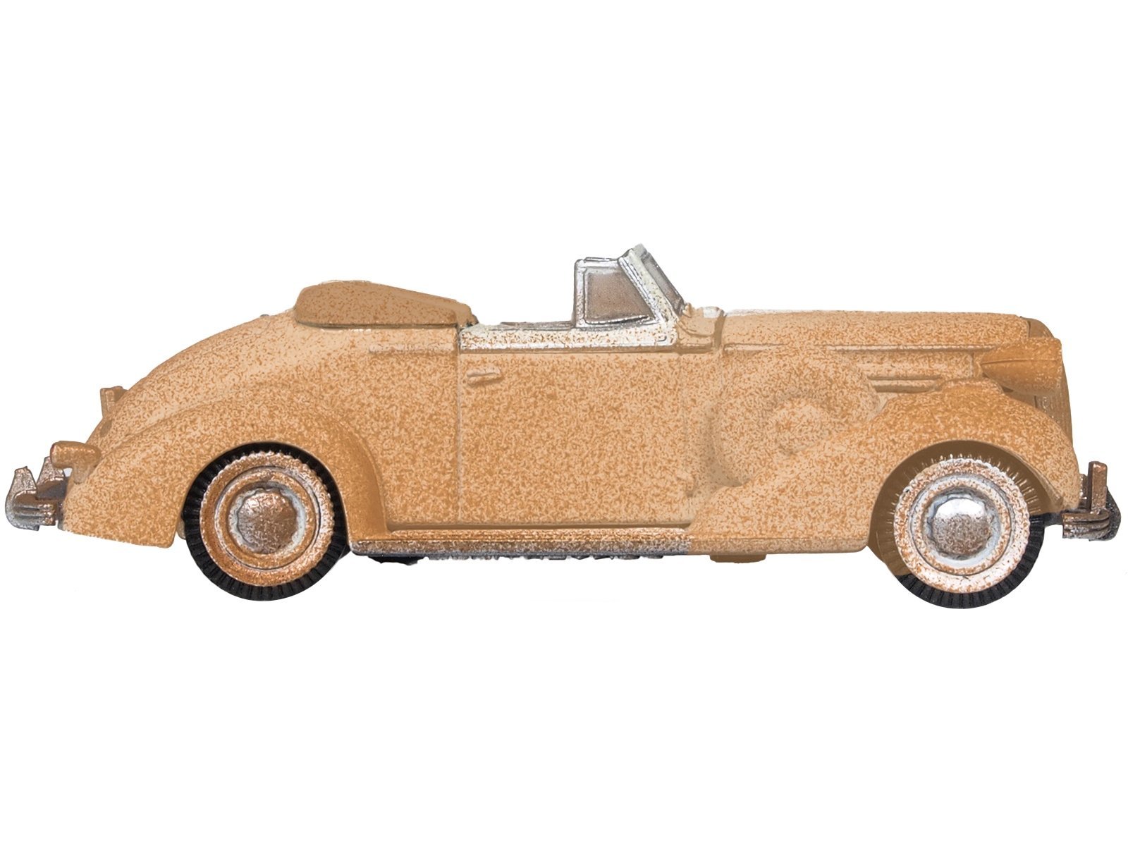 1936 Buick Special Convertible Coupe Beige (Rusted) "Junkyard Project" 1/87 (HO) Scale Car Oxford Diecast Diecast Model collector model product image