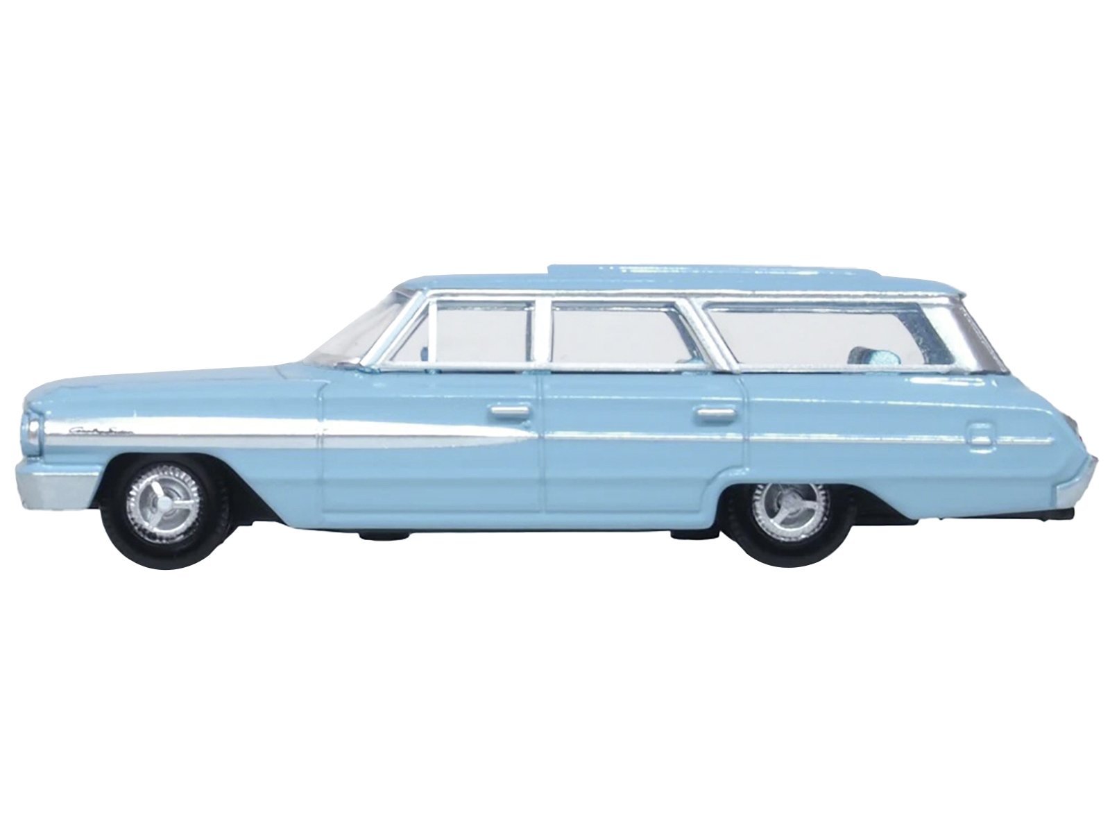 1964 Ford Country Sedan Skylight Blue 1/87 (HO) Scale Car Oxford Diecast Diecast Model collector model product image