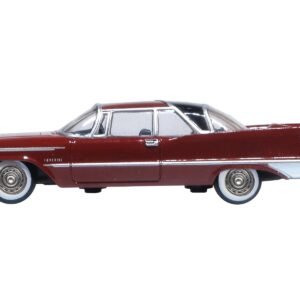 1959 Chrysler Imperial Crown 2 Door Hardtop Radiant Red with Black Top 1/87 (HO) Scale Car Oxford Diecast Diecast Model collector model product image