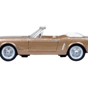 1965 Ford Mustang Convertible Prairie Bronze Metallic 1/87 (HO) Scale Car Oxford Diecast Diecast Model collector model product image