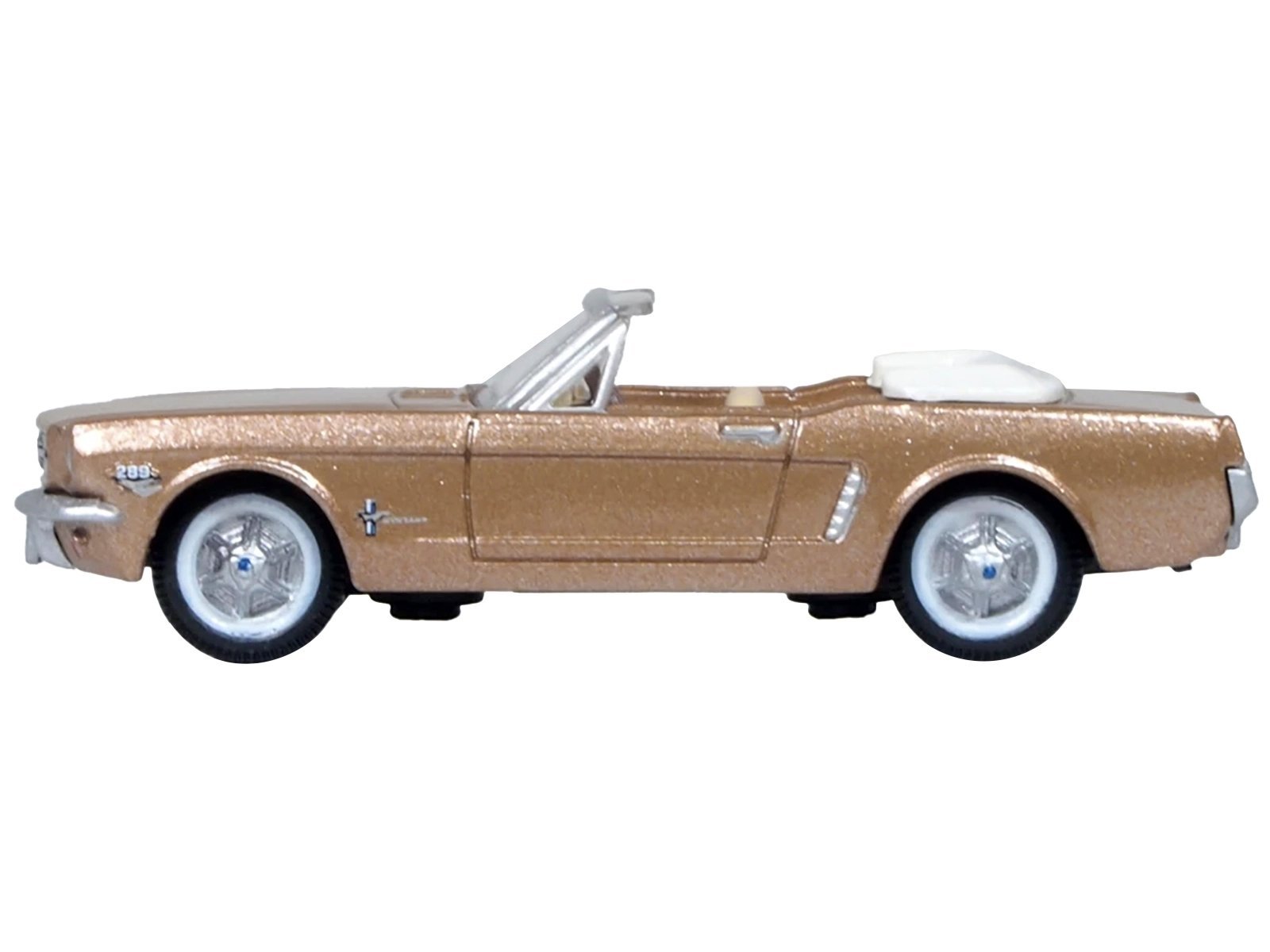 1965 Ford Mustang Convertible Prairie Bronze Metallic 1/87 (HO) Scale Car Oxford Diecast Diecast Model collector model product image