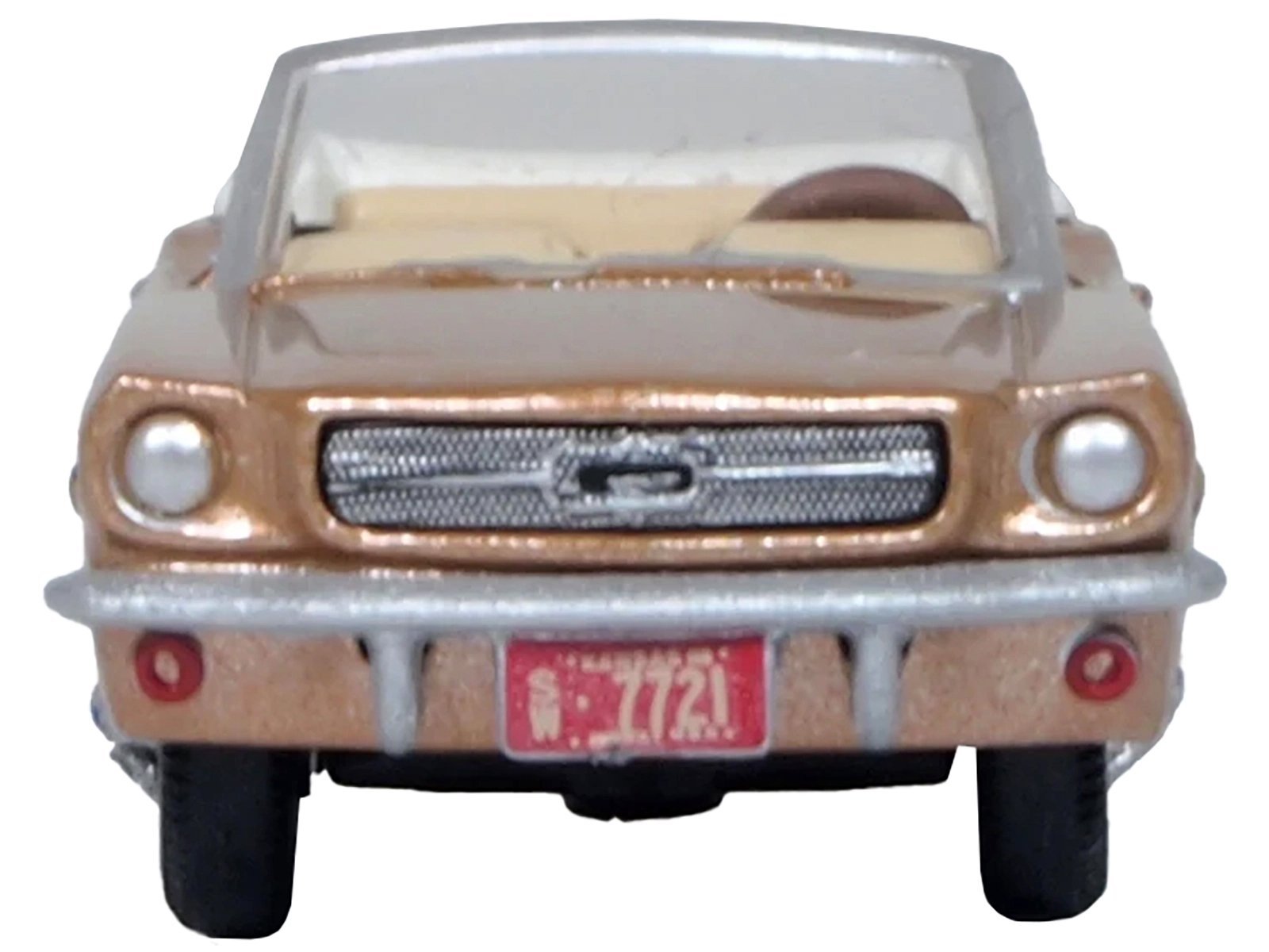 1965 Ford Mustang Convertible Prairie Bronze Metallic 1/87 (HO) Scale Car Oxford Diecast Diecast Model collector model product image