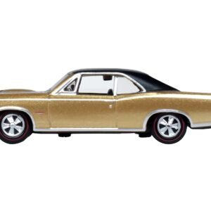 1966 Pontiac GTO Martinique Bronze Metallic with Black Top 1/87 (HO) Scale Car Oxford Diecast Diecast Model collector model product image