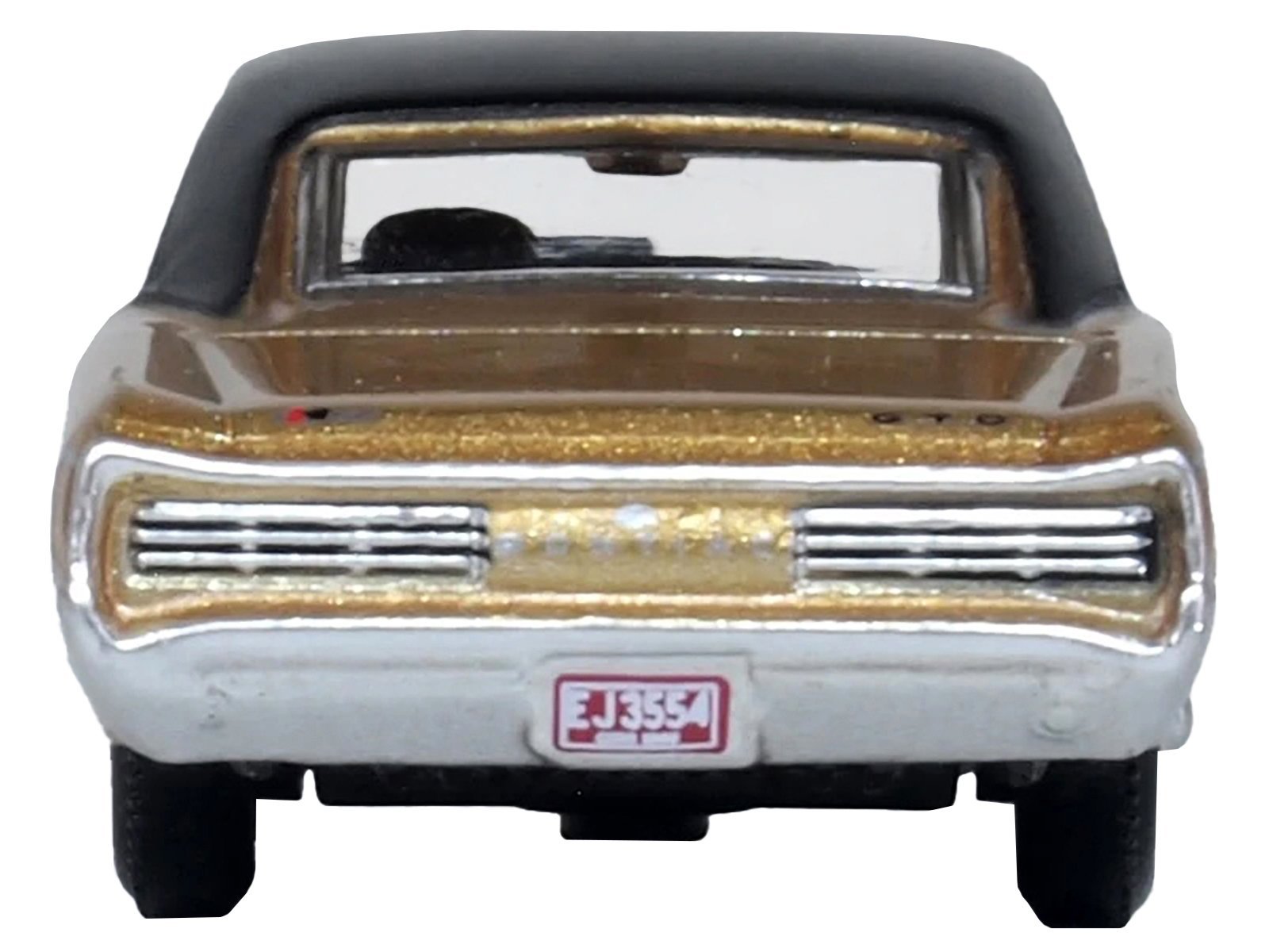 1966 Pontiac GTO Martinique Bronze Metallic with Black Top 1/87 (HO) Scale Car Oxford Diecast Diecast Model collector model product image
