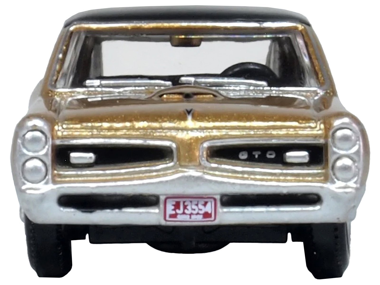 1966 Pontiac GTO Martinique Bronze Metallic with Black Top 1/87 (HO) Scale Car Oxford Diecast Diecast Model collector model product image
