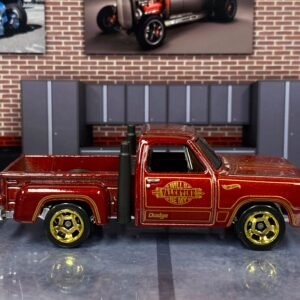 Loose Hot Wheels - 1978 Dodge Lil' Red Express - Dark Red and Gold Valetines