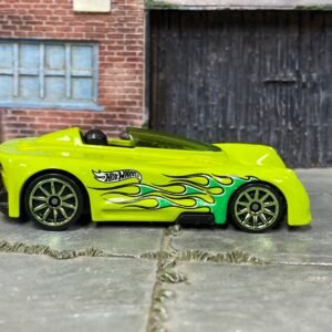 Loose Hot Wheels Monoposto – Green with Flames | Open‑Wheel Fantasy Racer Casting History