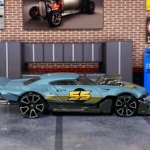 Loose Hot Wheels - Mod Speeder - Gray Blue and Gold