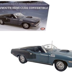 1971 Plymouth HEMI Cuda Convertible Winchester Gray with Black Soft