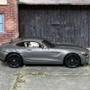 Loose Hot Wheels Mercedes-Benz AMG GT – Gray & Black | Modern German Supercar Casting