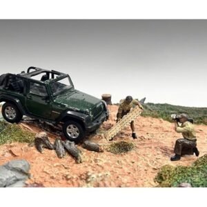 "4X4 Mechanics" 2 Piece Diecast Figure Set 4 for Models 1/43 Scale American Diorama Diecast Model collector model product image