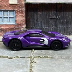 Loose Hot Wheels 2017 Ford GT – Purple & Silver | Modern Le Mans Supercar Casting History