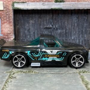 Loose Hot Wheels - Draftnator Race Truck - Transparent Black and Blue