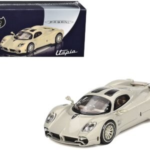 Pagani Utopia Presentation Grigio Rinascimento Silver 1/64 Car BBR Diecast Model collector model product image