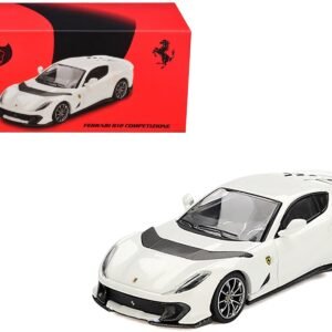 Ferrari 812 Competizione Bianco Avus White 1/64 Car BBR Diecast Model collector model product image