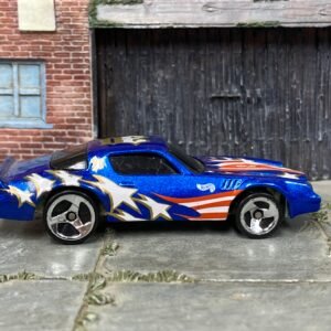 Loose Hot Wheels - Chevy Camaro Z28 - Blue Stars and Stripes