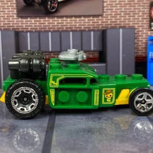Loose Hot Wheels - Brick and Motor - Green and Yellow