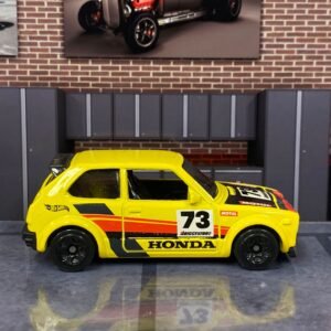Hot Wheels 1973 Honda Civic Custom - Yellow, Red and Black 73