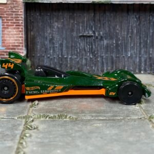 Loose Hot Wheels Hot Wired – Green & Orange | Classic Hot Wheels Tech-Themed Racer