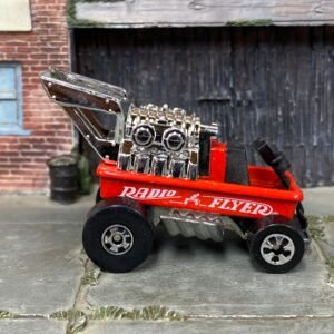Loose Hot Wheels Radio Flyer Wagon – Red | Blackwall Wheels | Classic Mini Hauler