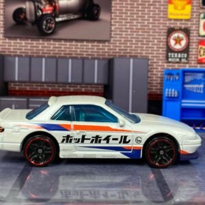 Loose Hot Wheels - Nissan Silvia S13 - White, Red and Blue
