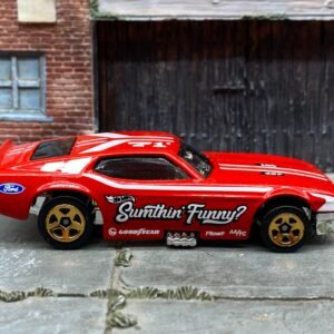 Loose Hot Wheels 1971 Ford Mustang Funny Car – Red & White | Vintage Drag Racing Casting History