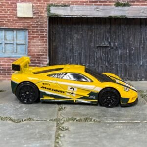 Loose Hot Wheels McLaren F1 GTR – Yellow #3 Race Livery | Legendary Endurance Racer Casting
