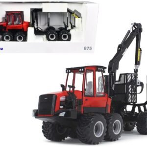 Komatsu 875.1 Forwarder Red and Black 1/32 Diecast Model by First Ge