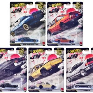"Japan Historics 5" 5 piece Set "Car Culture 10th Anniversary" 2025 Series P Cars Hot Wheels Diecast Model collector model product image