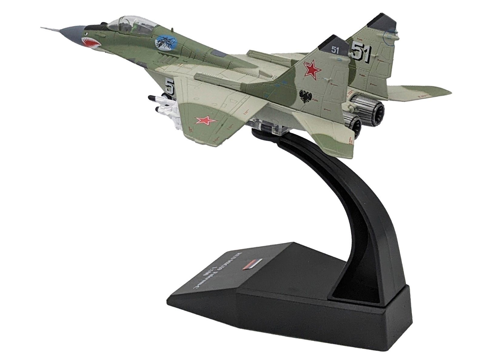 Mikoyan-Gurevich MiG-29 Fighter Aircraft "120th GvIAP Domna Airfield" (2001) Russian Air Force 1/100 Airplane Diecast Diecast Model collector model product image