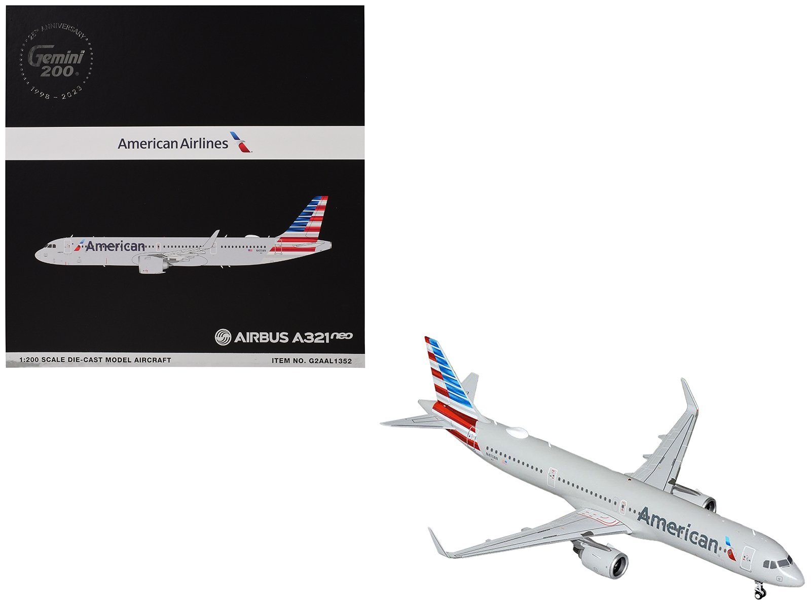 Airbus A321neo Commercial Aircraft "American Airlines" (N413AN) Gray - Image 2