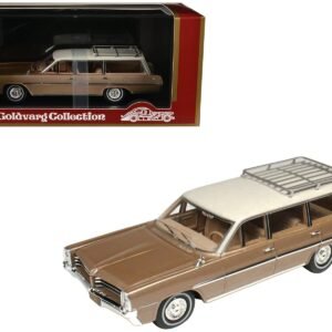 1964 Pontiac Safari Bronze Irid Metallic with Cream Top Limited Edition to 200 pieces Worldwide 1/43 Model Car Goldvarg Collection Diecast Model collector model product image