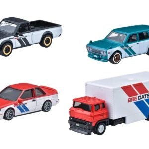 "BRE" Set of 4 pieces Series Hot Wheels "Premium" 2024 Series U Cars Diecast Model collector model product image