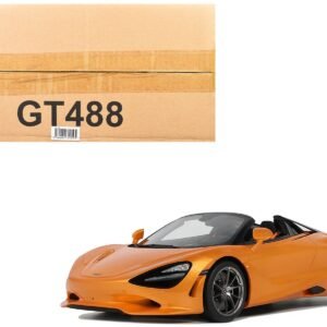 2024 McLaren 750S Spider Orange Metallic 1/18 Model Car GT Spirit Diecast Model collector model product image