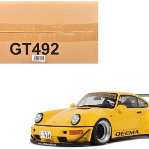 2024 Porsche 911 (964) RWB "Qeema" Yellow 1/18 Model Car GT Spirit Diecast Model collector model product image